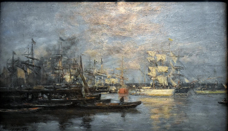 Bordeaux. Beyaz örtü. Akşam etkisi - Eugène Boudin