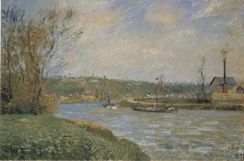 Pontoise Yakınlarındaki Oise Kenarları - Camille Pissarro