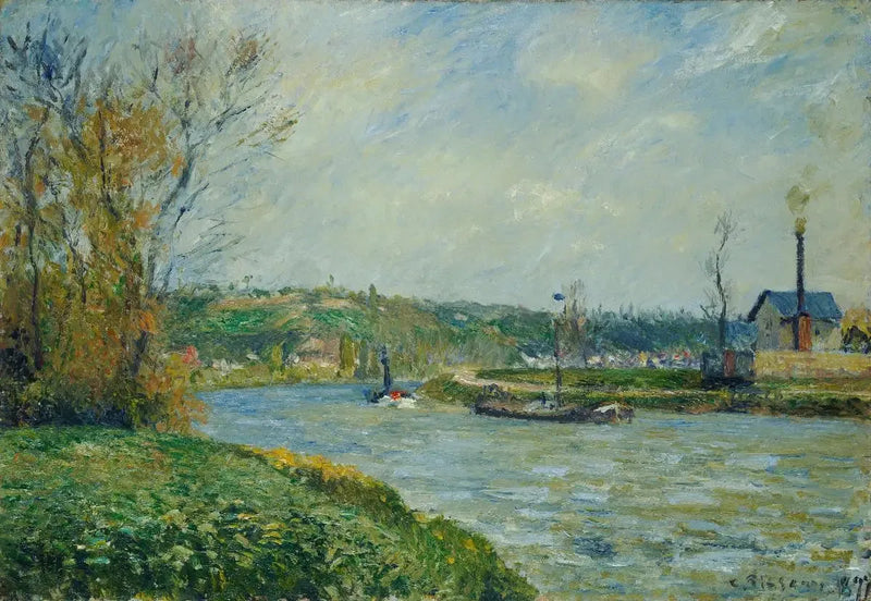 Pontoise Yakınlarındaki Oise Kenarları - Camille Pissarro