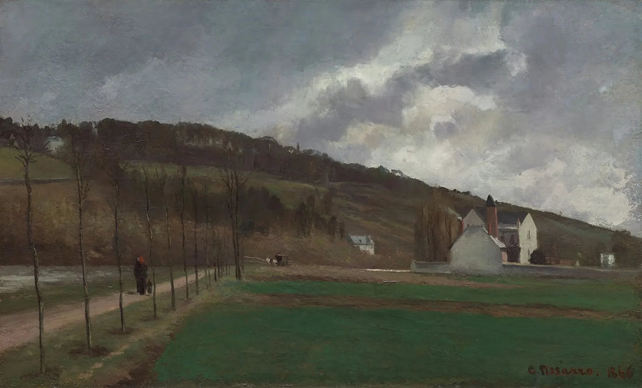 Marne Kenarları Kışın - Camille Pissarro