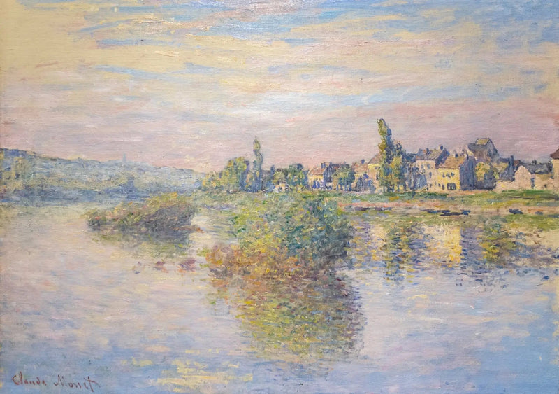 Lavacourt'ta Seine Nehri Kıyıları - Claude Monet