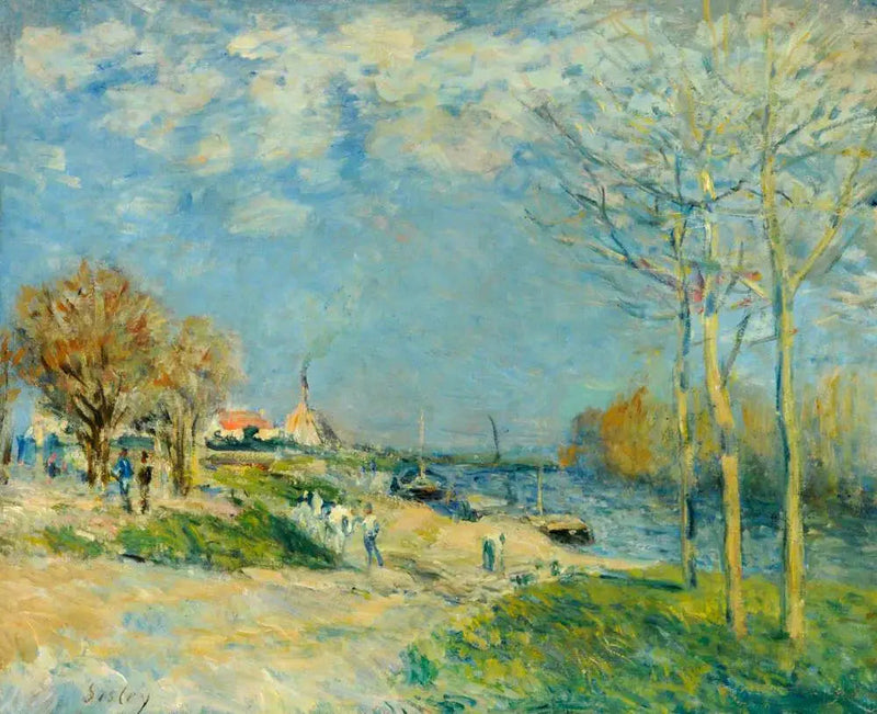 Seine Nehri Kenarı, Port-Marly - Alfred Sisley
