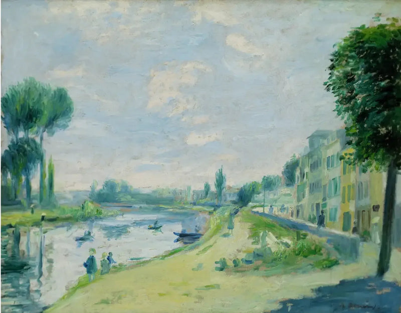 Seine Nehri Kenarları, Bougival - Pierre-Auguste Renoir