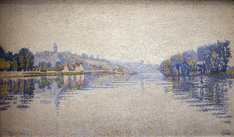 Nehir Kenarları, Seine Nehri Herblay'de - Paul Signac