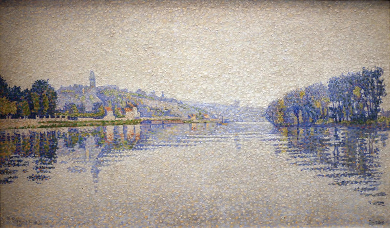 Nehir Kenarları, Seine Nehri Herblay'de - Paul Signac