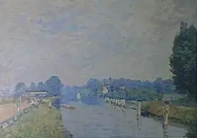Nehir Kenarları (Hampton Court'ta Thames, Ekim'in ilk günleri) - Alfred Sisley