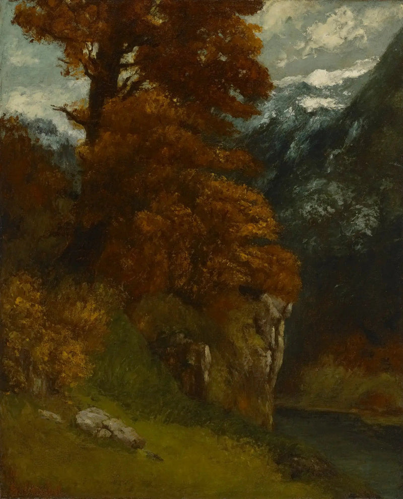 Doubs Kenarları; Sonbahar Etkisi - Gustave Courbet