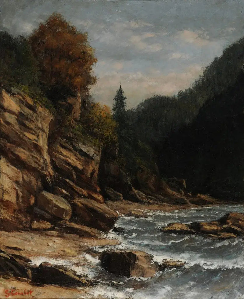 Leman Gölü Kenarları - Gustave Courbet