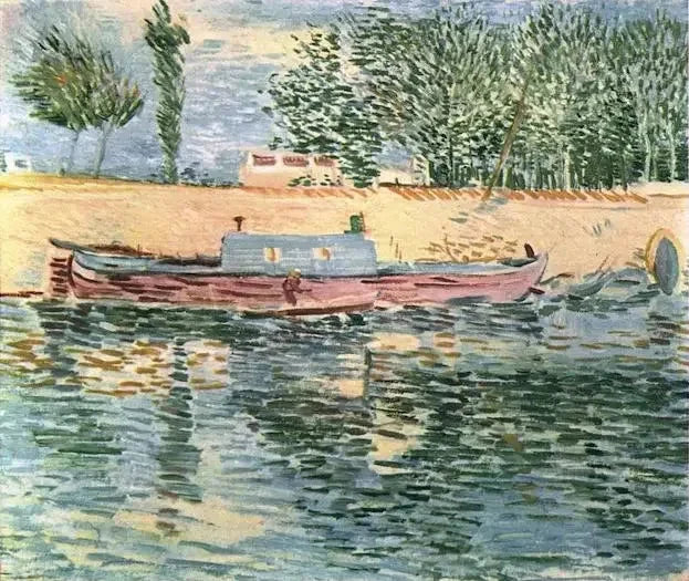 Teknelerle Seine Nehri kıyıları, Les - Vincent van Gogh