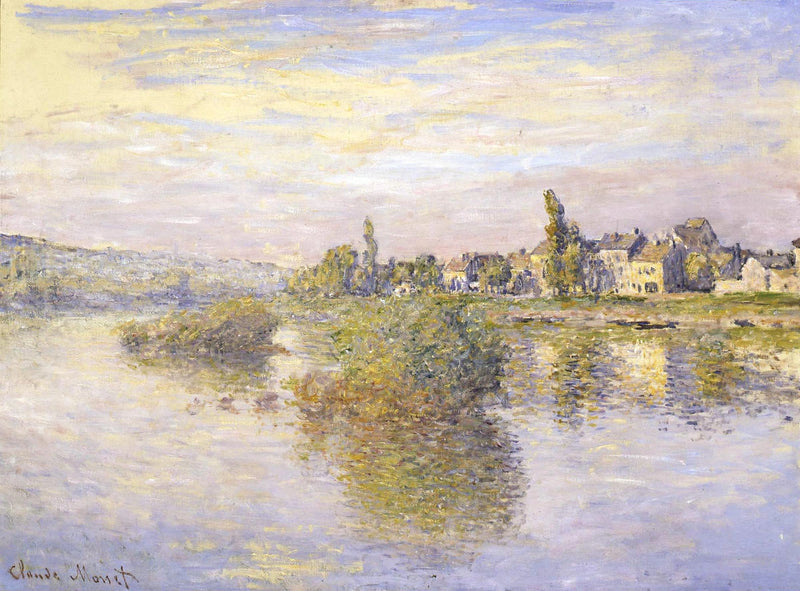 Lavacourt W538'deki Seine Nehri Kıyıları - Claude Monet