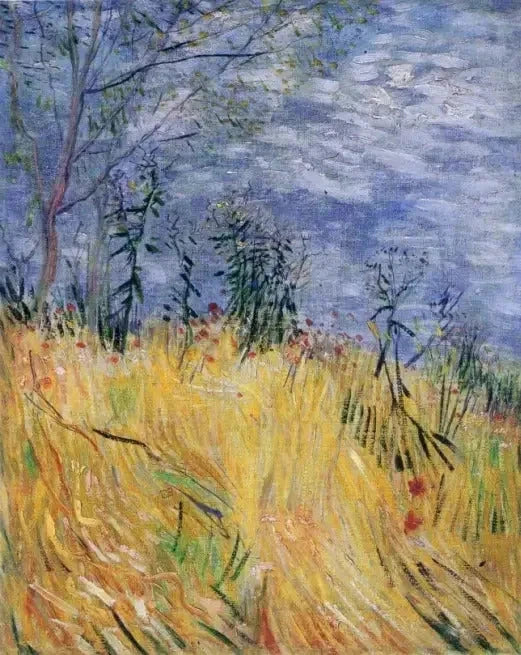 Gelinciklerle çevrili bir buğday tarlası kenarı - Vincent van Gogh
