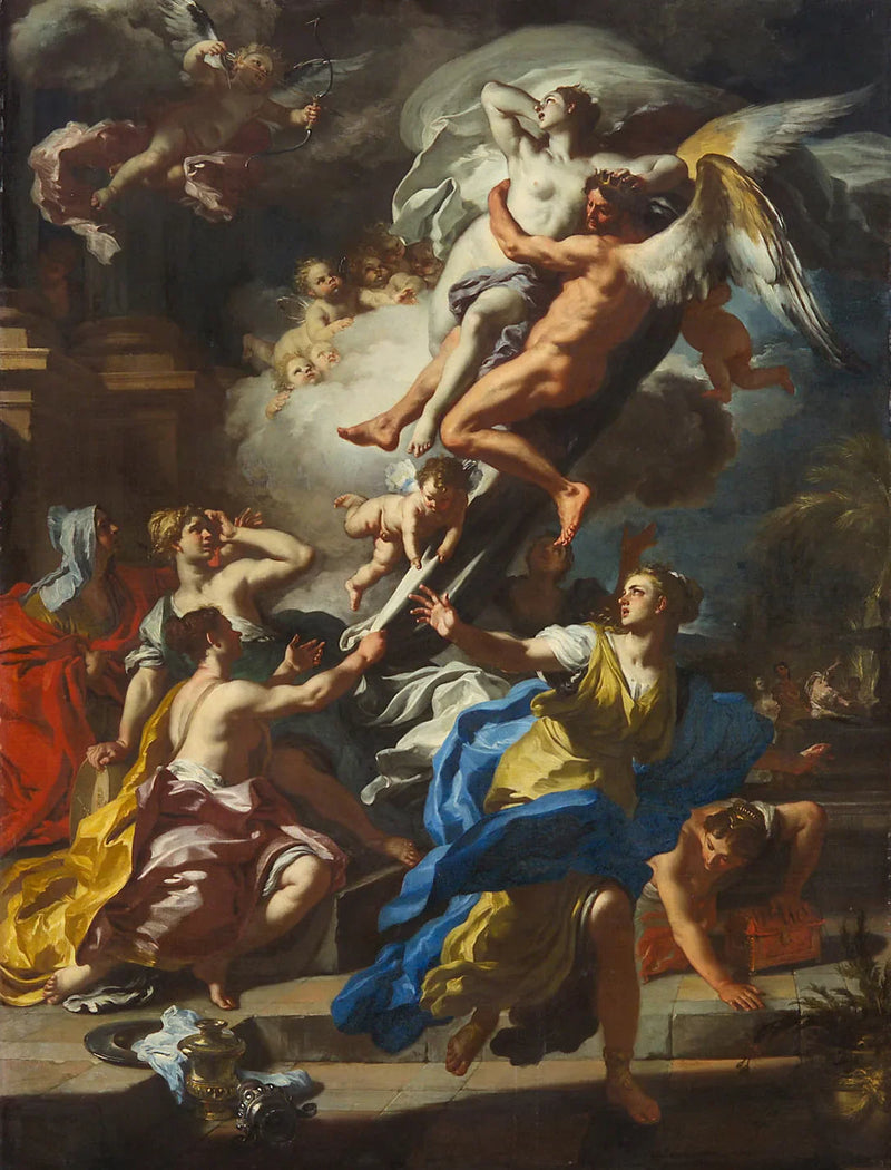 Borée Uçuyor Oréthyie - Francesco Solimena
