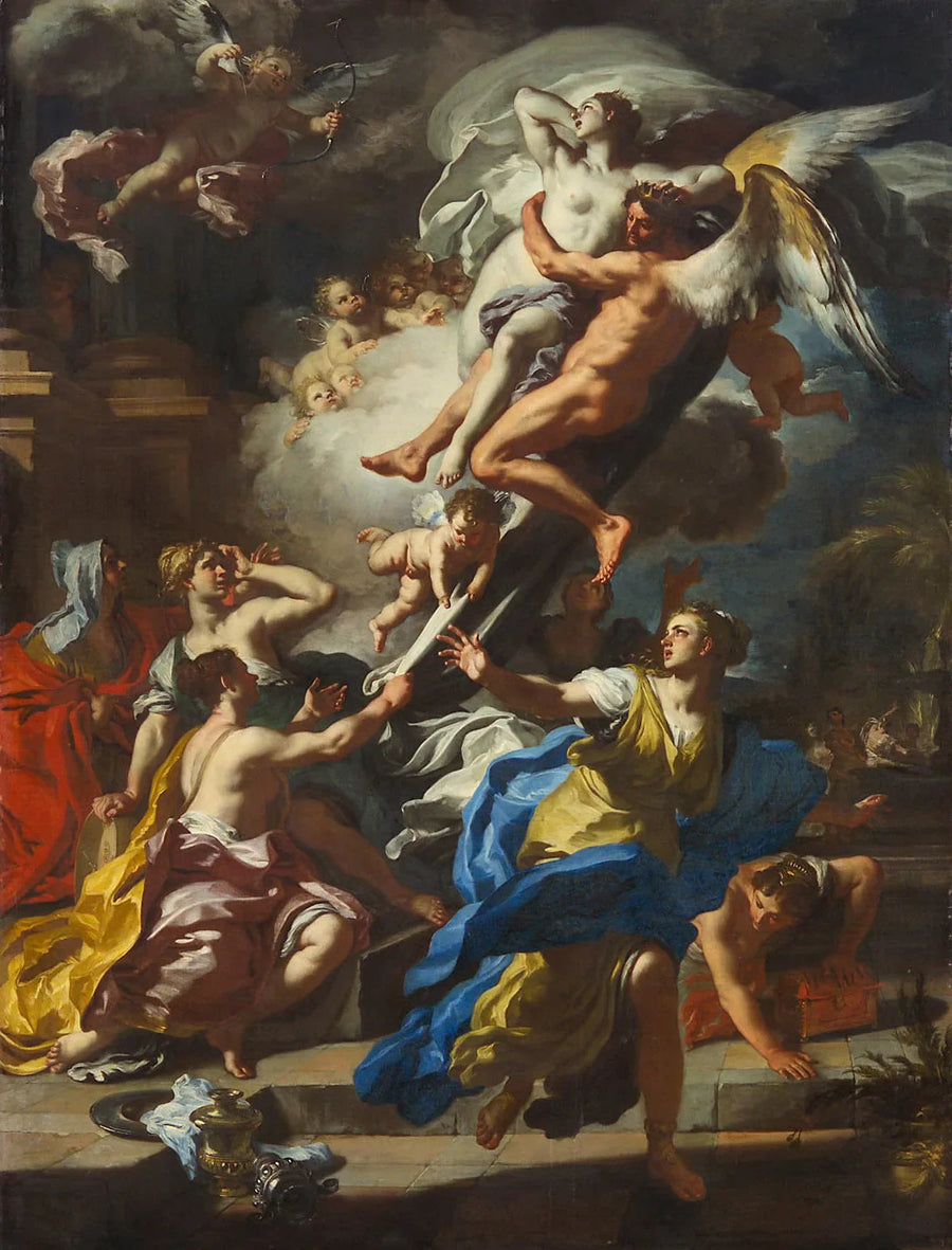 Borée Uçuyor Oréthyie - Francesco Solimena