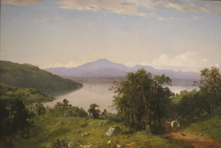 Champlain Gölü Batı Kıyısındaki Deve Kafası - John Frederick Kensett