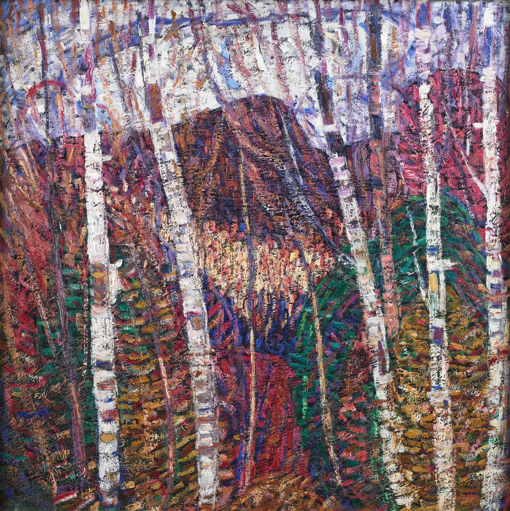 Bouleaux blancs - Marsden Hartley image 1 reproduction d’œuvre d’art à l’huile