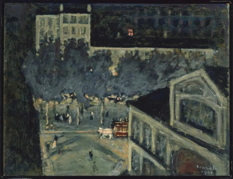 Paris Bulvarı Gece - Pierre Bonnard