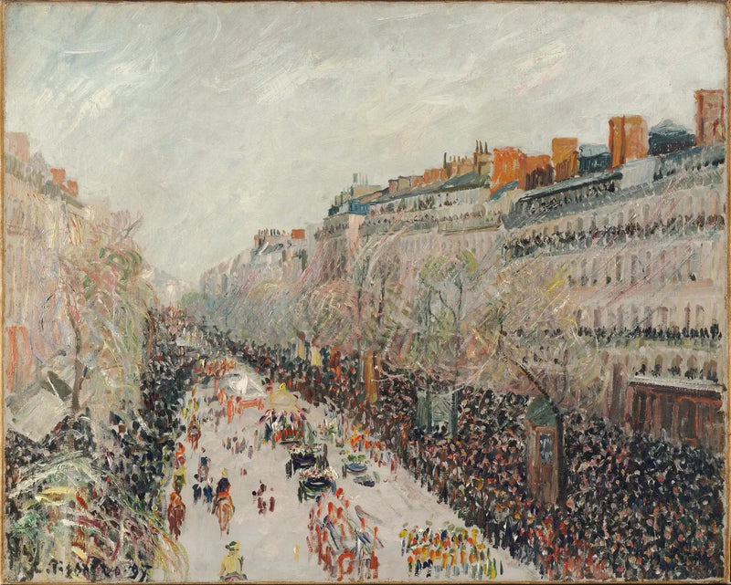 Montmartre Bulvarı, Mi-Carême - Camille Pissarro