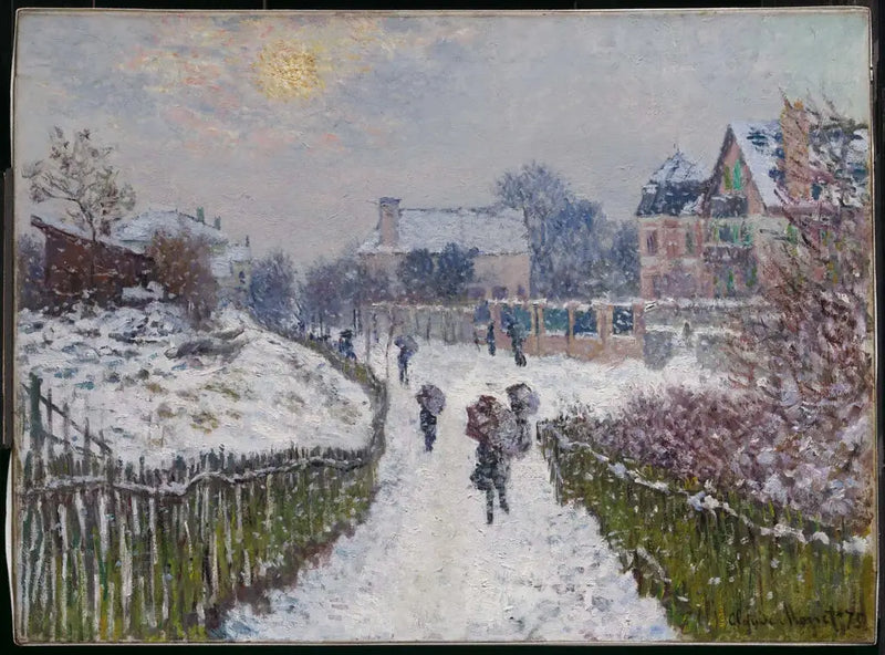 Boulevard Saint-Denis, Argenteuil, kışın - Claude Monet