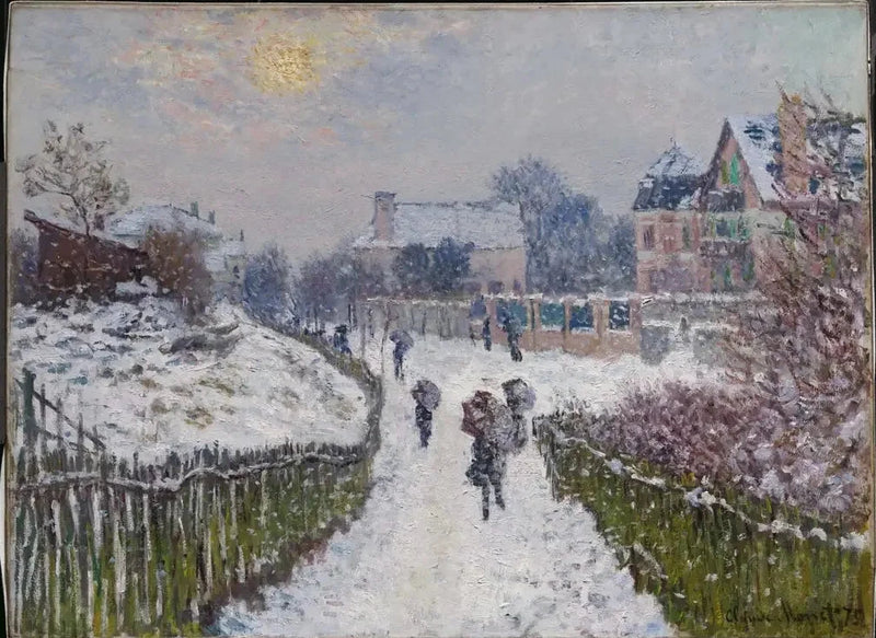 Boulevard Saint-Denis, Argenteuil, kışın W357a - Claude Monet