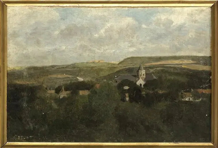 Boulogne-sur-Mer, şehrin bir köşesi - Jean-Baptiste Camille Corot