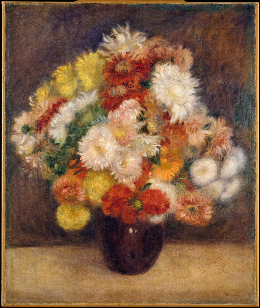 Krisantem Buketi - Pierre-Auguste Renoir