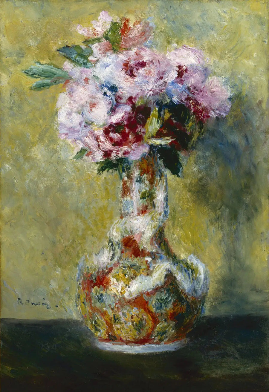 Bir Vazoda Çiçek Buketi - Pierre-Auguste Renoir
