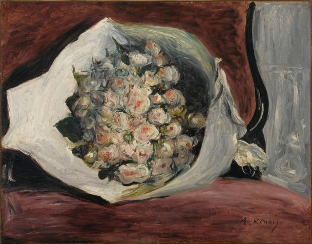 Bir Loşta Çiçek Buketi - Pierre-Auguste Renoir