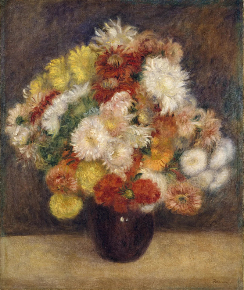 Krisantem Buketi - Pierre-Auguste Renoir