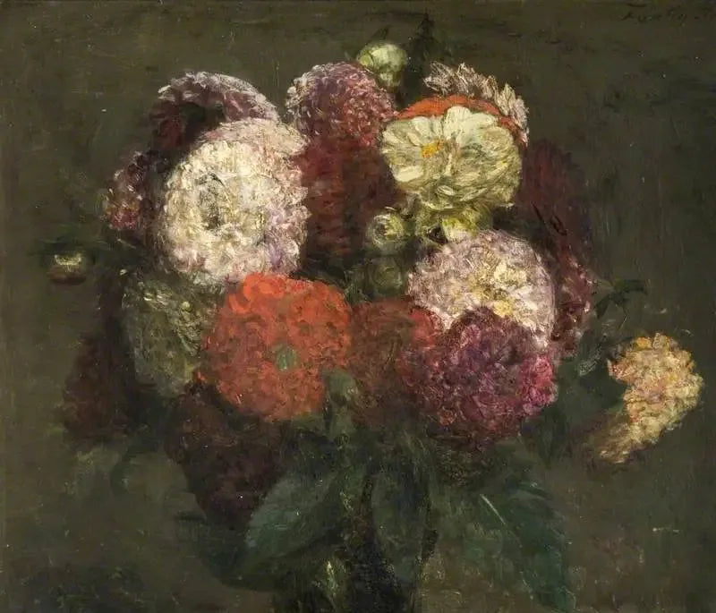 Dahlia Buketi - Henri Fantin-Latour