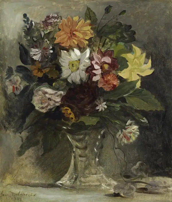 Çiçek Buketi - Eugène Delacroix