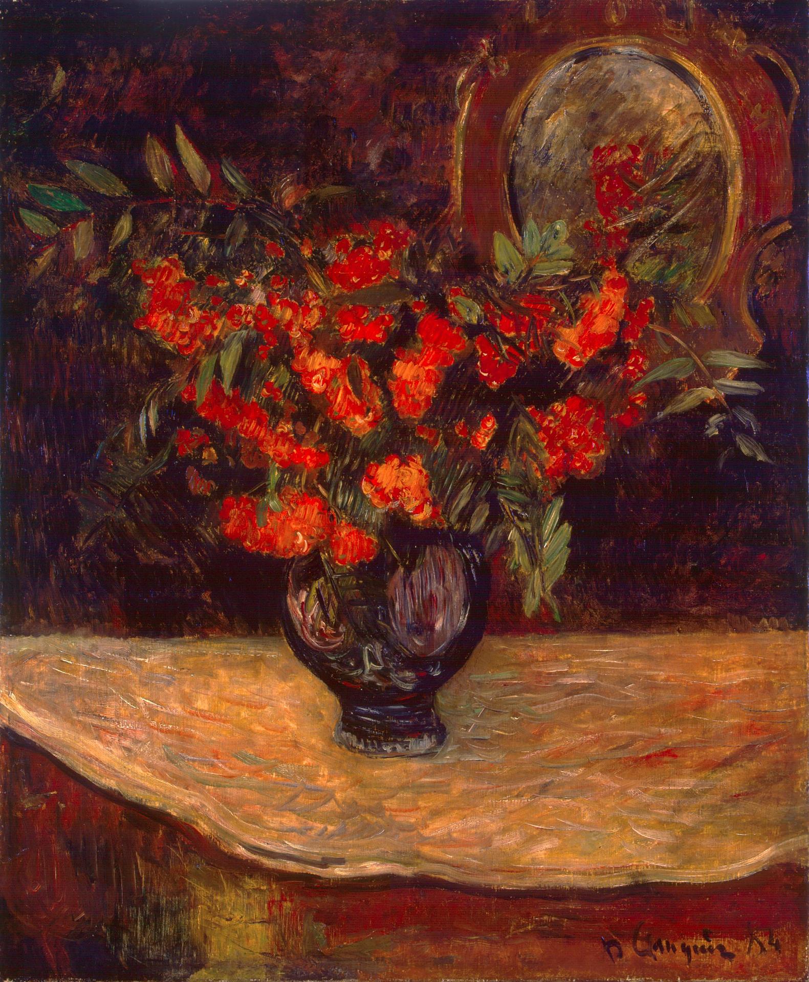 Reproduction du tableau « Bouquet de sorbier - Paul Gauguin » par Alpha Reproduction en peinture à l’huile