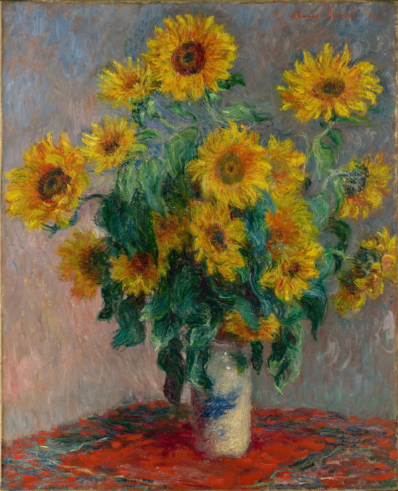 Ayçiçeği buketi W628 - Claude Monet