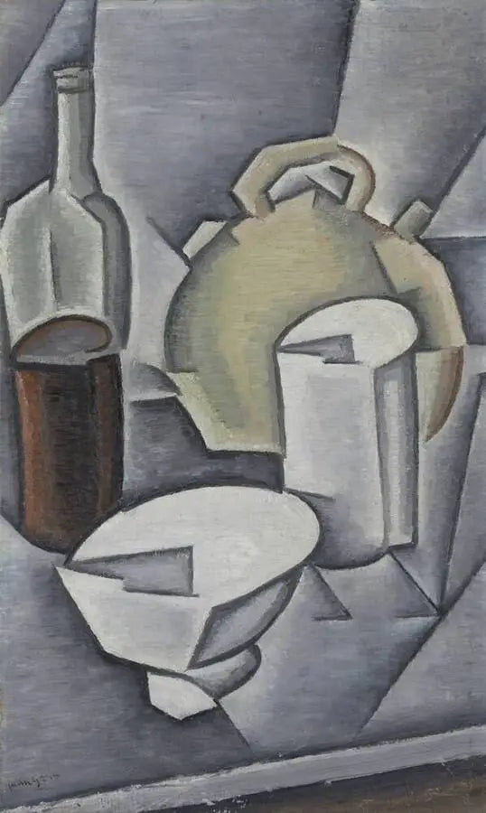 Şişe ve sürahi - Juan Gris