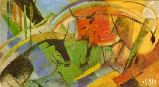 Bovin - Franz Marc - Reproductions de tableaux et peintures haut de gamme