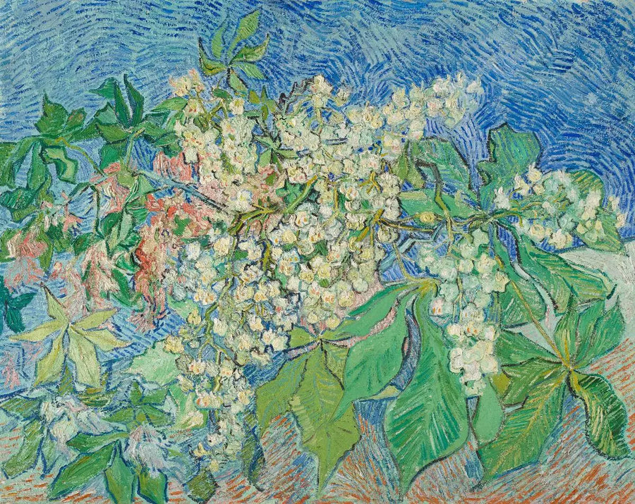 Çiçek açan kestane dalları - Vincent van Gogh