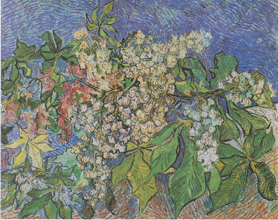 Çiçek açan kestane dalları - Vincent van Gogh