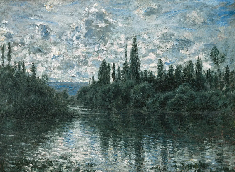 Vétheuil yakınlarında Seine Nehri Kolu - Claude Monet