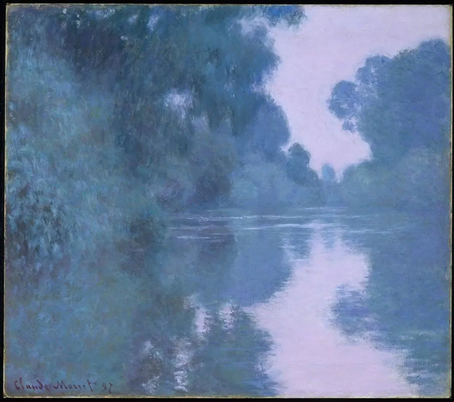 Giverny yakınlarında Seine Nehri Kolu. - Claude Monet