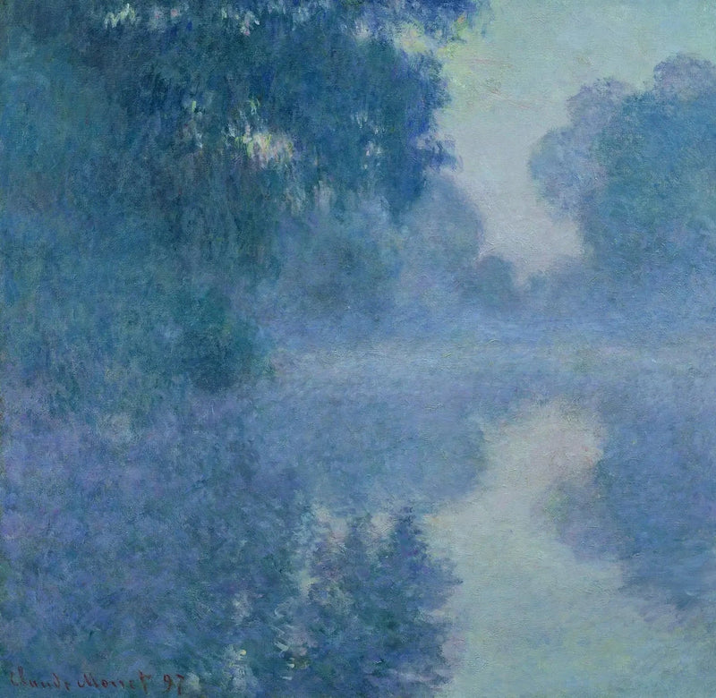 Bras de Seine, yükselen güneş, Marmottan W1478 - Claude Monet