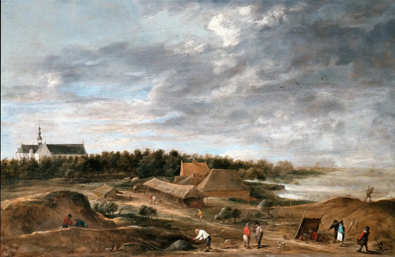 Hemiksem yakınlarındaki tuğla fabrikaları - David Teniers genç