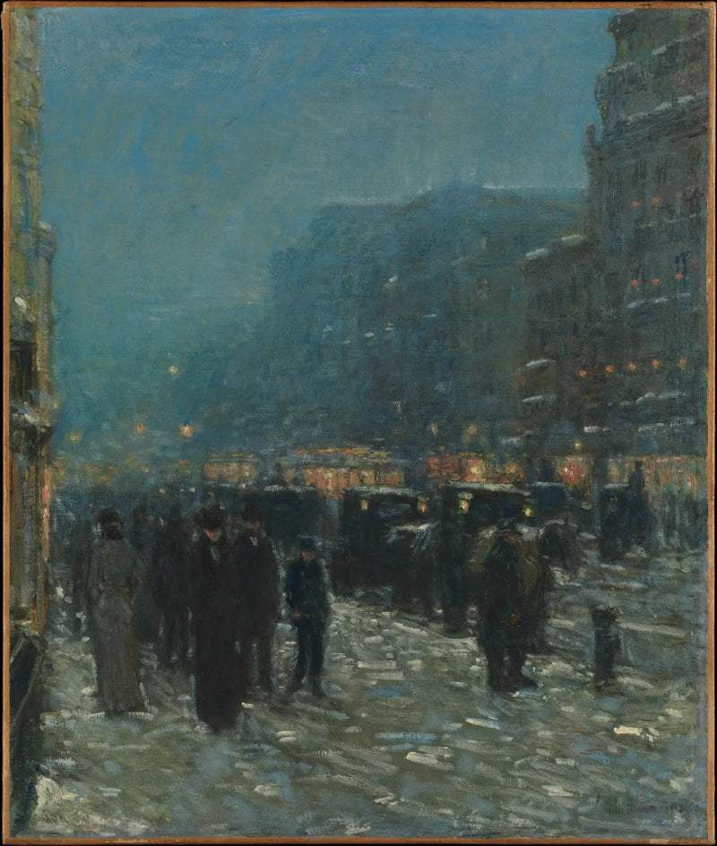 Broadway ve 42. Cadde - Childe Hassam