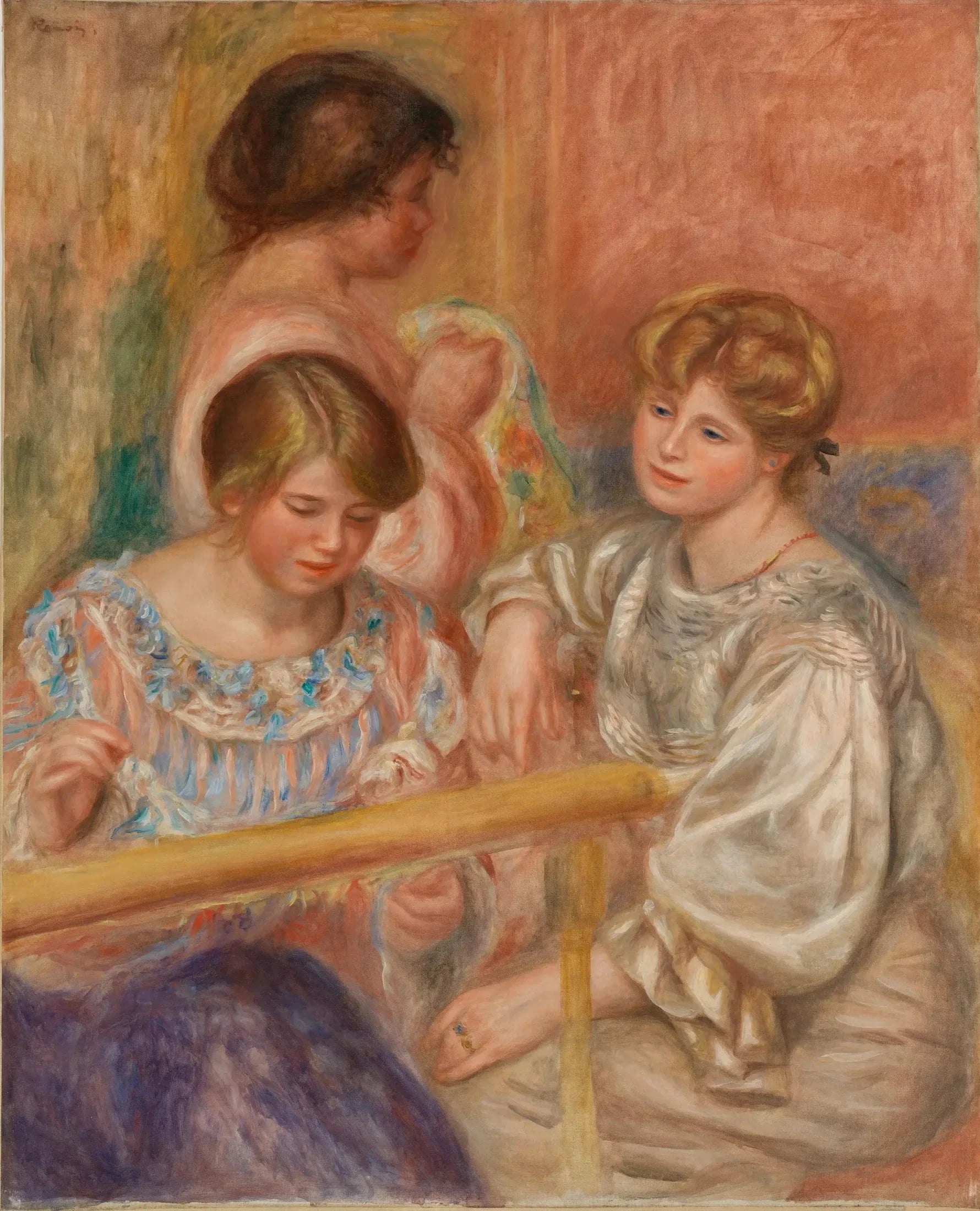 Les Brodeuses, vers 1902, Renoir – reproduction peinture à l’huile