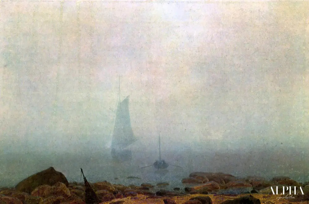 Brouillard - Caspar David Friedrich - Reproductions de tableaux et peintures haut de gamme