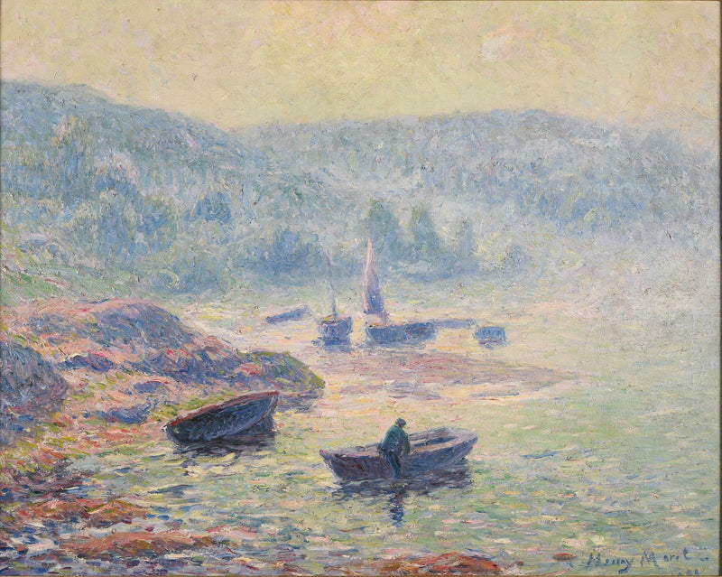 Pont-Aven'daki Nehir Üzerinde Sis - Henry Moret
