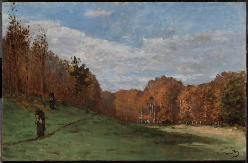 Ormanın kenarındaki Oduncular W18 - Claude Monet