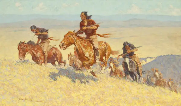 Buffalo Runners - Big Horn Havzası - Frederic Remington