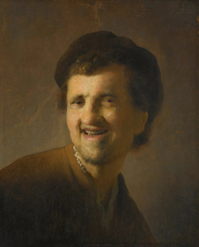 Gülümseyen Genç Bir Adam Büstü - Rembrandt