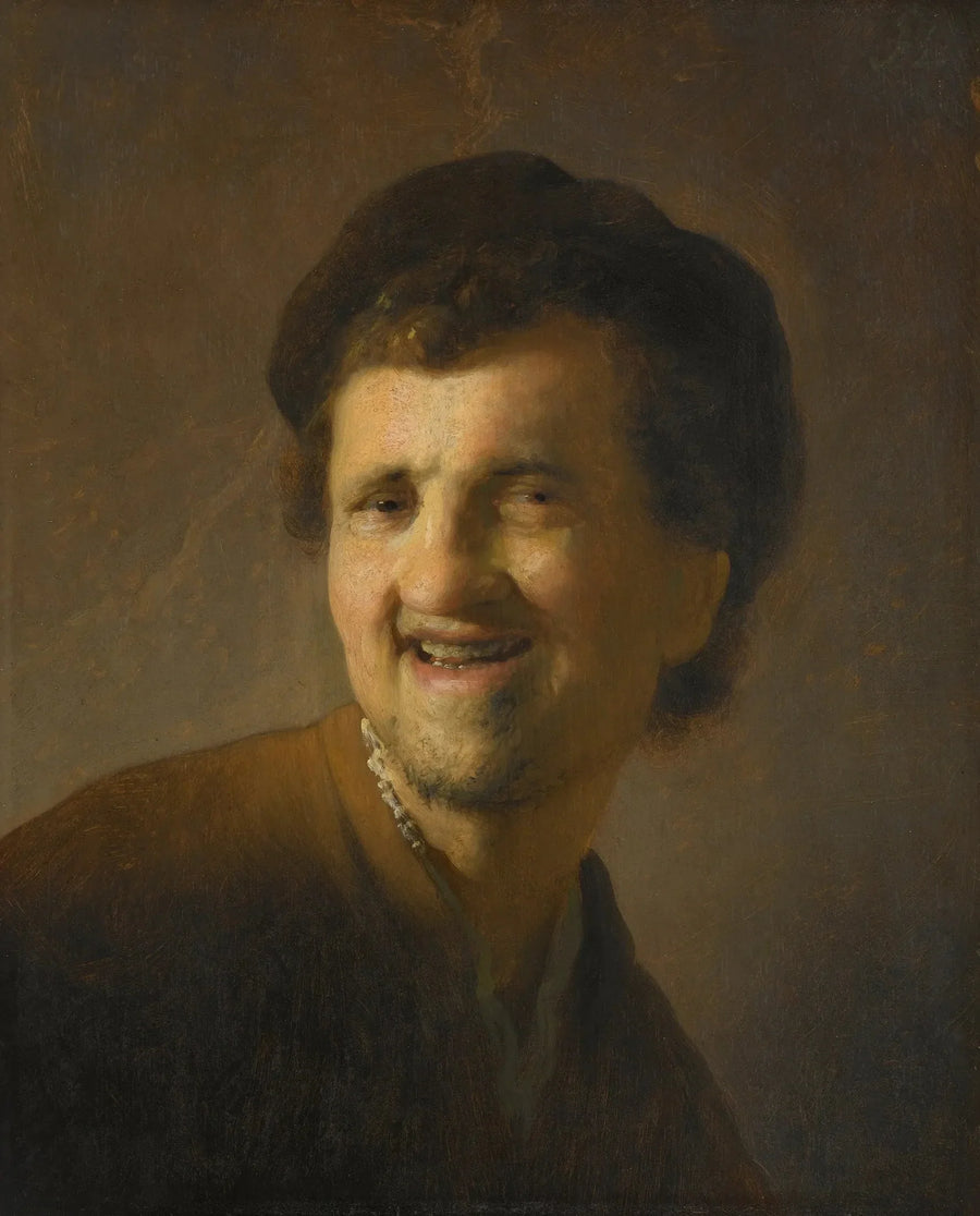Gülümseyen Genç Bir Adam Büstü - Rembrandt