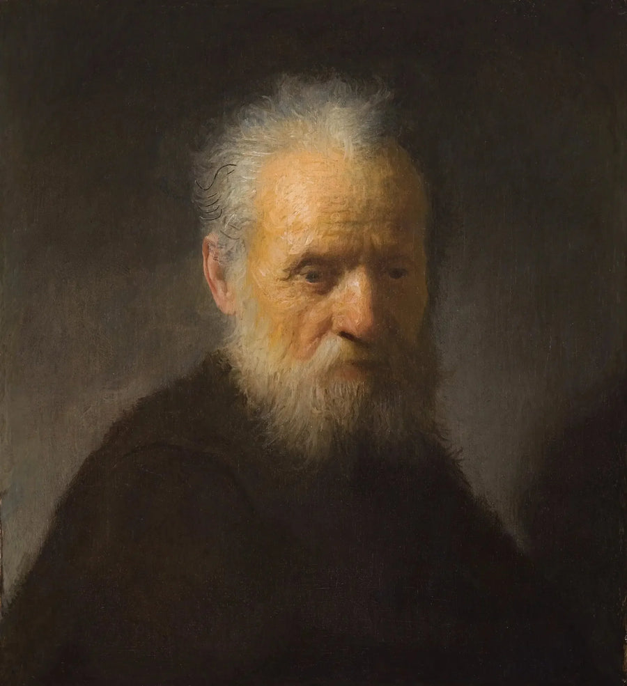 Yaşlı bir sakallı adam büstü - Rembrandt