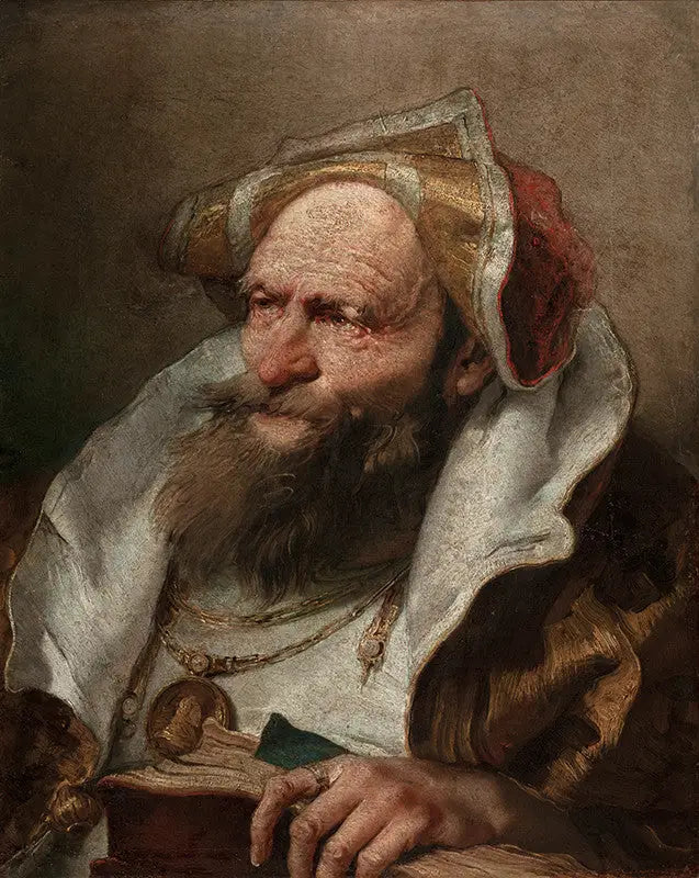 Yaşlı Bir Adamın Büstü - Giovanni Battista Tiepolo